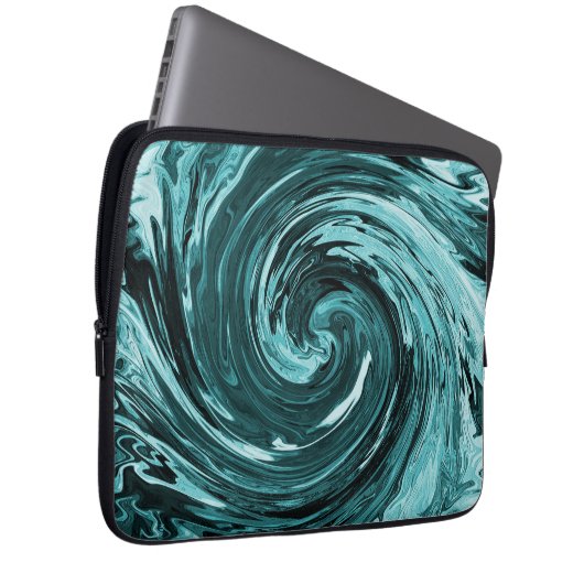 Karibisches Wildwasser... Laptopschutzhülle (Vorne Rechts)