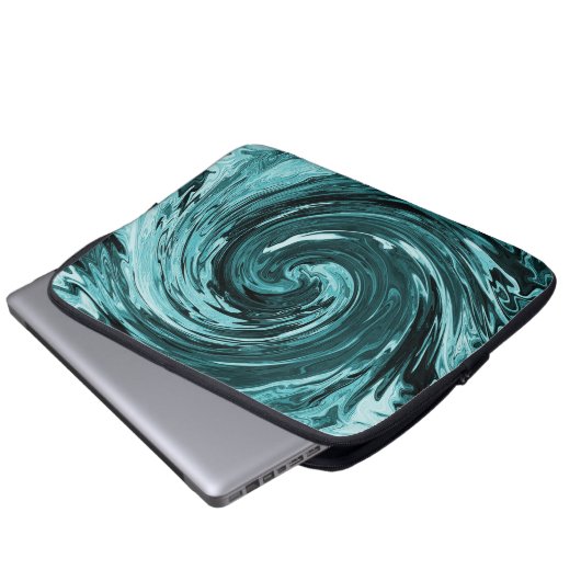 Karibisches Wildwasser... Laptopschutzhülle (Vorne Knopf)