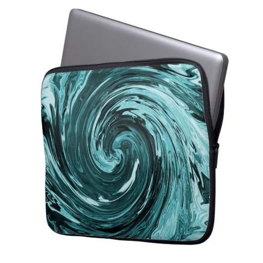 Karibisches Wildwasser... Laptopschutzhülle (Vorderseite Links)