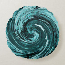 Karibisches Wildwasser... Rundes Kissen