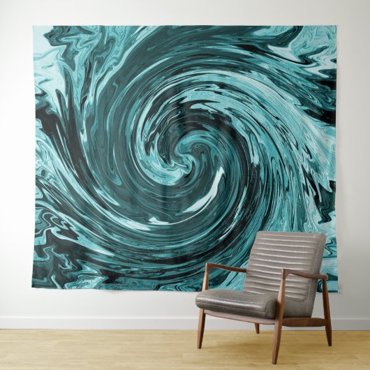 Karibisches Wildwasser... Wandteppich (Beispiel (Horizontal))