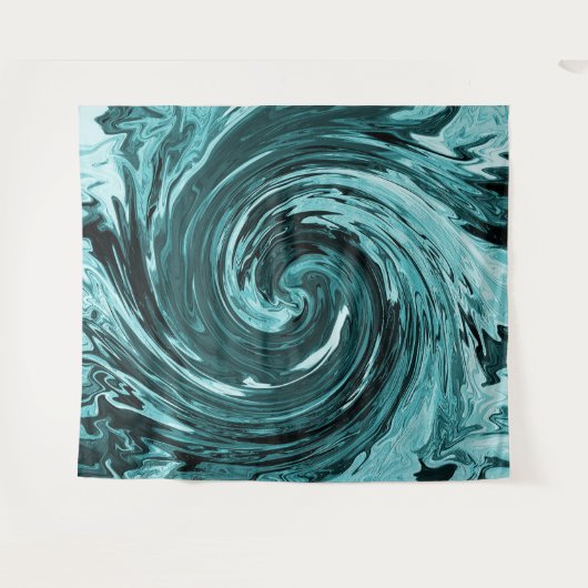 Karibisches Wildwasser... Wandteppich (Vorderseite (Horizontal))