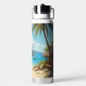 Karibisches Wochenende Trinkflasche (Hinten)