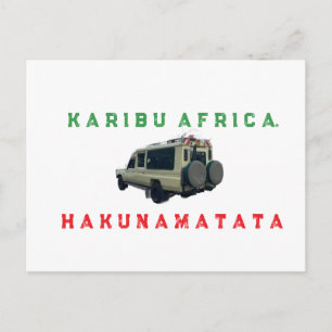 Karibu Africa Postkarte Willkommen Afrika Prem