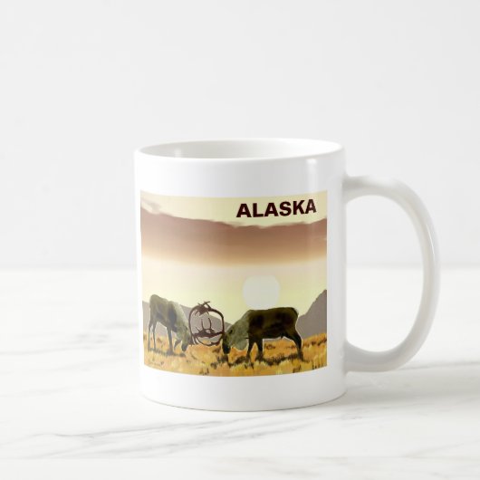 Karibu-Duell - Alaska Kaffeetasse (Rechts)