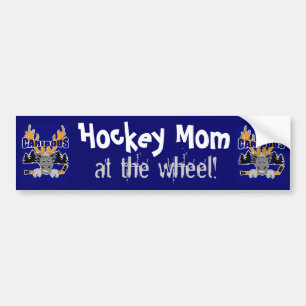 Karibu-Hockey-Mama-Autoaufkleber Autoaufkleber