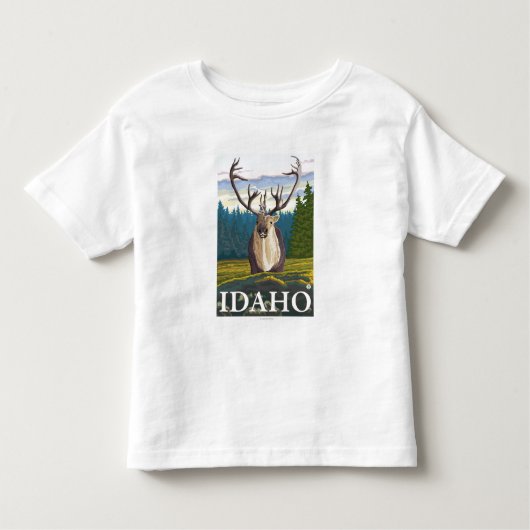 Karibu im wilden - Idaho Kleinkind T-shirt (Vorderseite)