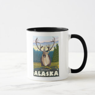 Karibu im wilden - Skagway, Alaska Tasse