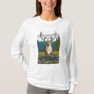 Karibu im wilden - WestYellowstone, M.Ü. T-Shirt