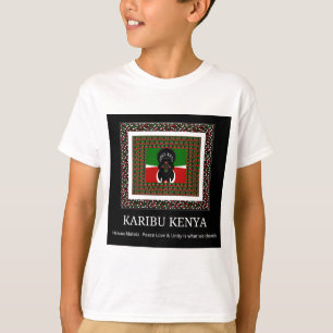 Karibu Kenia: Lebendige Nationalflaggenfarben Haku T-Shirt