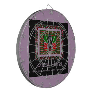 Karibu Kenya: Vibrant National Flag Colors Hakuna Dartscheibe