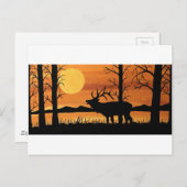 Karibu Postkarte (Vorne/Hinten)