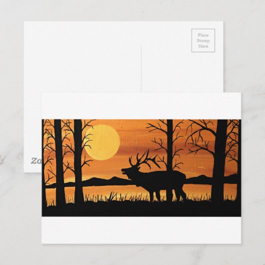 Karibu Postkarte (Vorne/Hinten)