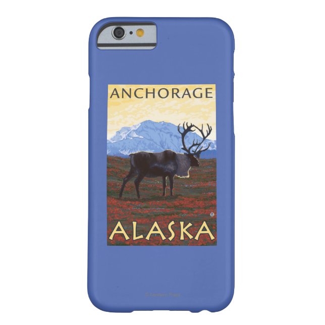 Karibu-Szene - Anchorage, Alaska Case-Mate iPhone Hülle (Rückseite)