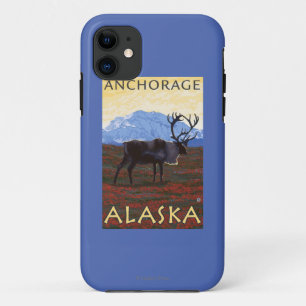 Karibu-Szene - Anchorage, Alaska Case-Mate iPhone Hülle