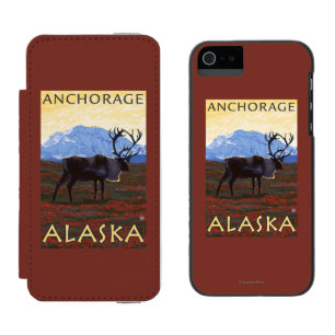 Karibu-Szene - Anchorage, Alaska Incipio Watson™ iPhone 5 Geldbörsen Hülle