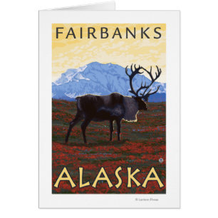 Karibu-Szene - Fairbanks, Alaska
