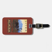 Karibu-Szene - Sitka, Alaska Gepäckanhänger (Vorderseite horizontal)