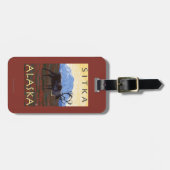Karibu-Szene - Sitka, Alaska Gepäckanhänger (Vorderseite horizontal)