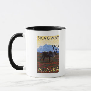 Karibu-Szene - Skagway, Alaska Tasse