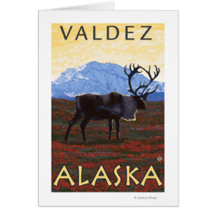 Karibu-Szene - Valdez, Alaska