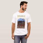 Karibu-Szene - Valdez, Alaska T-Shirt (Vorne ganz)