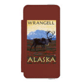 Karibu-Szene - Wrangell, Alaska Incipio iPhone Geldbeutel-Hülle (Folio Vorderseite)