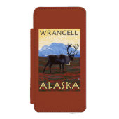 Karibu-Szene - Wrangell, Alaska Incipio iPhone Geldbeutel-Hülle (Folio Vorderseite)