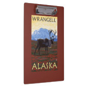 Karibu-Szene - Wrangell, Alaska Klemmbrett (Rechts)