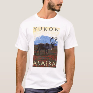 Karibu-Szene - Yukon, Alaska T-Shirt