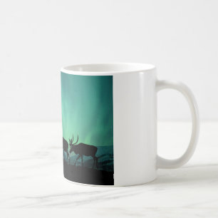Karibu und Nordlichter Kaffeetasse