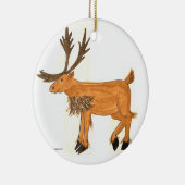 Karibu-Verzierung Keramik Ornament (Rechts)