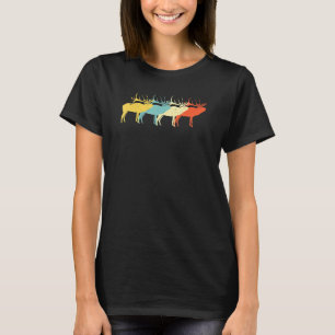 Karibu Vintage Retro Hirsch Reh 60er 70er T-Shirt