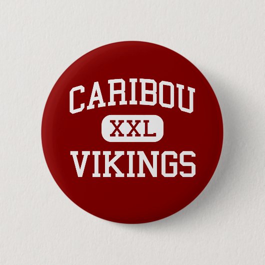 Karibu - Wikinger - Sekundarschule - Karibu Maine Button (Vorderseite)