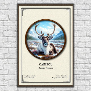 Karibu-Zoologie-Serie Poster
