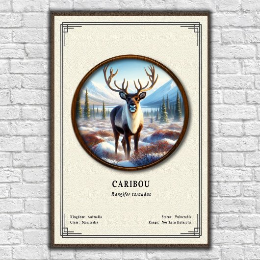Karibu-Zoologie-Serie Poster