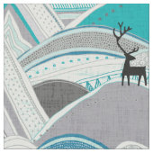 Karibuberge blau stoff (Nahaufnahme)