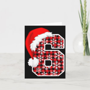 Kariert 6 7 Sechs Sieben Meme Weihnachten Santa Hu Karte