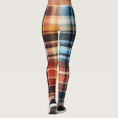 Kariert All Print Scottish Clan Tartan Leggings (Rückseite)