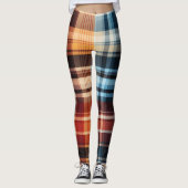 Kariert All Print Scottish Clan Tartan Leggings (Vorderseite)
