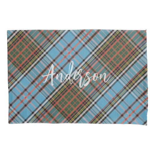 Kariert Anderson Classic Tartan Rustic Personalisi Kissenbezug (Vorderseite)