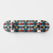 Kariert Aquamarin Skateboard (Horizontal)