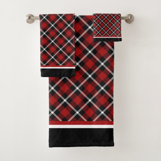 Kariert Badhandtuch Set (Insitu)