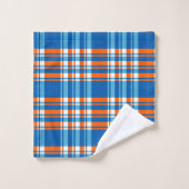 Kariert Badhandtuch Set (Waschlappen)