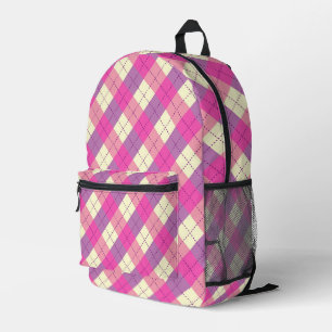 Kariert Bedruckter Rucksack