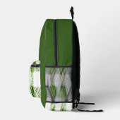 Kariert Bedruckter Rucksack (Rechts)