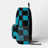 Kariert Bedruckter Rucksack (Rechts)