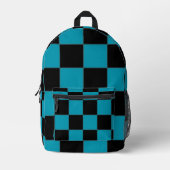 Kariert Bedruckter Rucksack (Vorderseite)