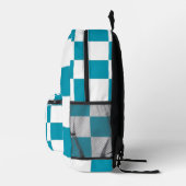 Kariert Bedruckter Rucksack (Rechts)