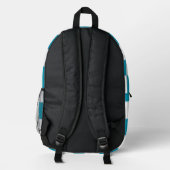 Kariert Bedruckter Rucksack (Rückseite)